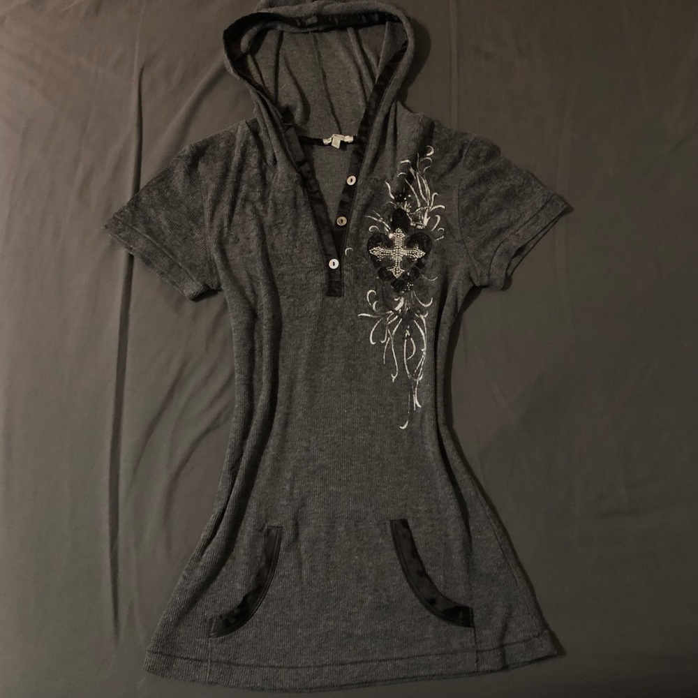 Sold - Miss me Henley hooded top